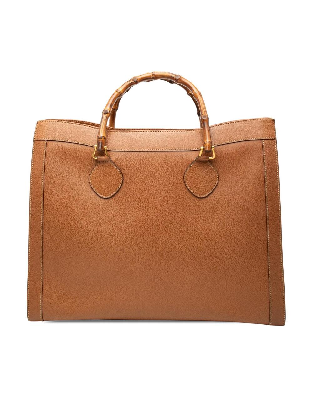 Gucci Calfskin Bamboo Tote Pre-Loved #342674G60B